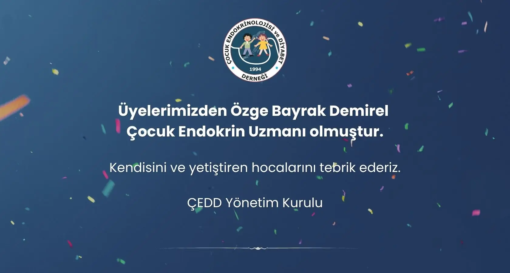 Özge Bayrak Demirel'i Tebrik Ederiz